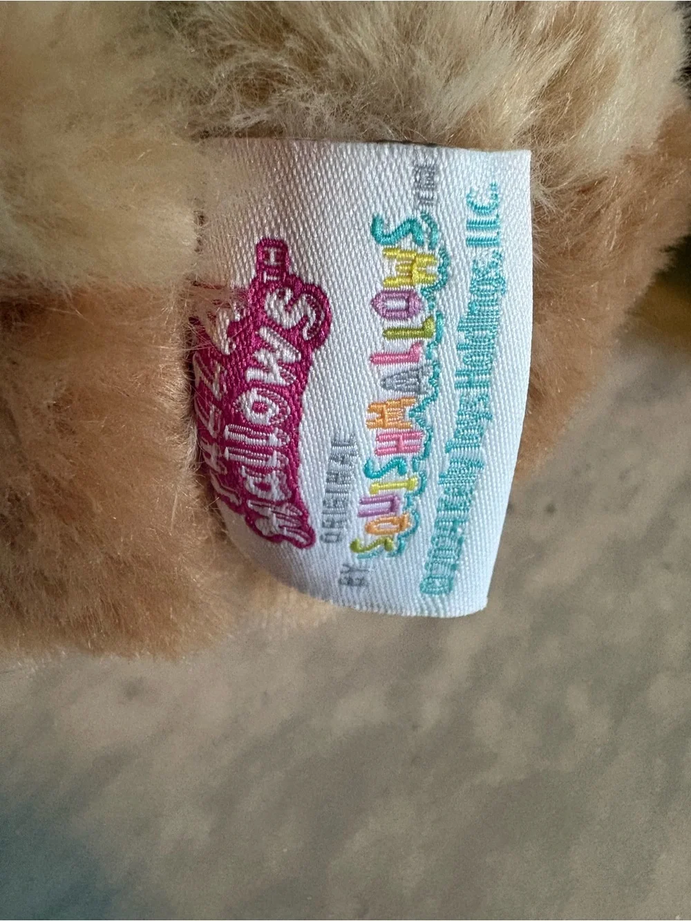 Squishmallows NWOT Brown/Tan Bull Slippers with Gold Horns
